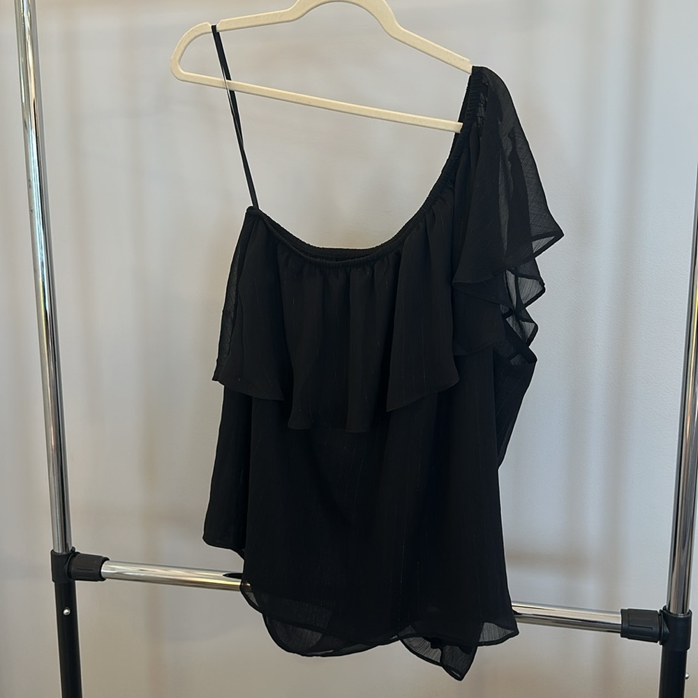 Torrid One Shoulder Ruffle Top - Picture 6 of 8